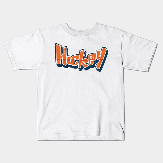 Hockey! Kids T-Shirt by bluerockproducts